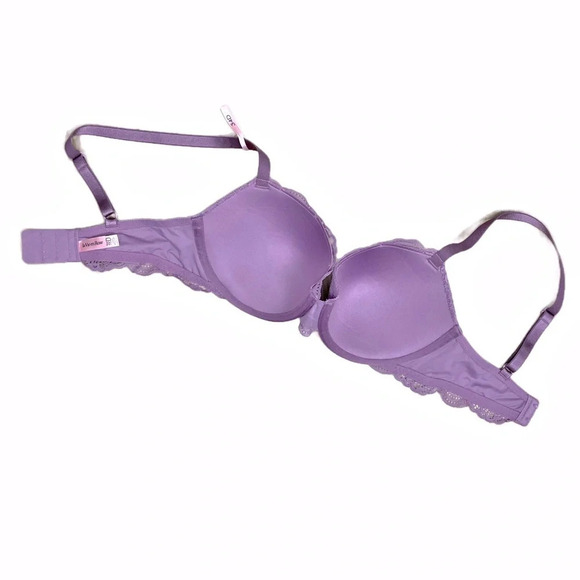 La Vie en Rose Lightly Lined lace bra Size 34D underwire Mauve NWT - Picture 5 of 8